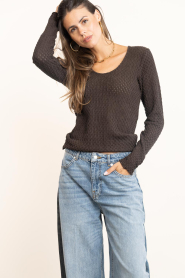 Copenhagen Muse :  Cotton stretch top Bobbie | brown - img6
