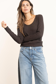 Copenhagen Muse :  Cotton stretch top Bobbie | brown - img7