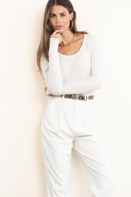 Copenhagen Muse :  Cotton stretch top Bobbie | natural - img4