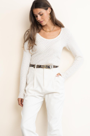Copenhagen Muse :  Cotton stretch top Bobbie | natural - img2