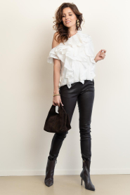 Copenhagen Muse |  Top with ruffles Tilly | natural | Picture 3