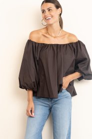 Copenhagen Muse |  Off shoulder top Shirley | brown | Picture 4