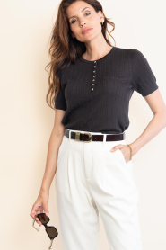 Copenhagen Muse |  Knitted top Eadie | brown  | Picture 2