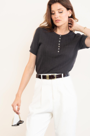 Copenhagen Muse |  Knitted top Eadie | brown  | Picture 5