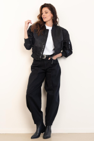 Copenhagen Muse :  Cotton balloon pants Anora | black  - img4