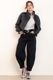 Copenhagen Muse :  Cotton balloon pants Anora | black  - img3