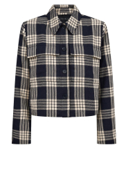 Copenhagen Muse |  Checkered jacket Atalie | blue | Picture 1
