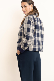 Copenhagen Muse |  Checkered jacket Atalie | blue | Picture 7