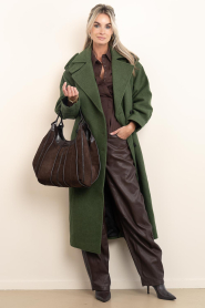 Copenhagen Muse |  Wool blend coat Sloane | green | Picture 2