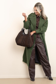 Copenhagen Muse |  Wool blend coat Sloane | green | Picture 4