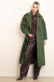 Copenhagen Muse |  Wool blend coat Sloane | green | Picture 5