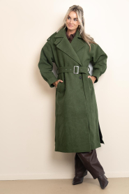 Copenhagen Muse |  Wool blend coat Sloane | green | Picture 6