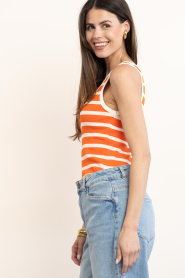 Co'Couture :  Ribbed top with stripes Granny | red - img6