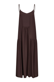 Co'Couture |  Viscose blend maxi dress Sunrise | brown | Picture 1