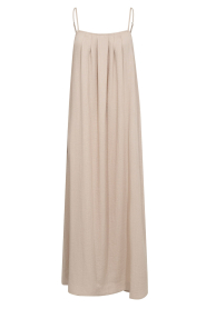 Co'Couture |  Viscose blend maxi dress Eva | beige | Picture 1