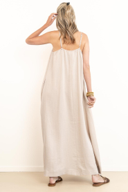 Co'Couture |  Viscose blend maxi dress Eva | beige | Picture 7