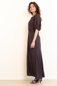 Co'Couture |  Viscose blend maxi dress Hera | brown | Picture 6