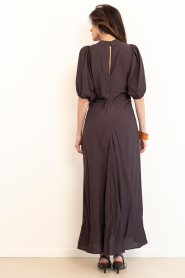 Co'Couture |  Viscose blend maxi dress Hera | brown | Picture 7
