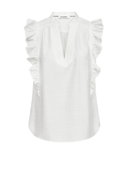 Co'Couture |  Top with ruffles Hera | natural