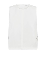 Co'Couture |  Cotton top with lace Colette | natural | Picture 1