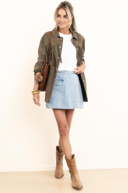 Co'Couture |  Denim skort Asja | blue | Picture 3