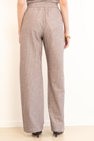 Co'Couture |  Striped pants Jiho | brown | Picture 6