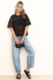 Co'Couture |  Lace top Lanny | black | Picture 3