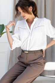 Co'Couture |  Modal blouse Callum | natural | Picture 5