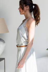 Co'Couture |  Satin top with lace Idun | natural | Picture 7
