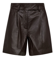 Co'Couture |  Leather short Phoebe | brown | Picture 1