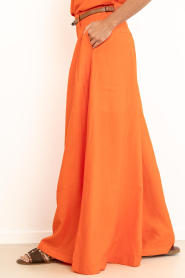 Co'Couture |  Ultra wide leg pants Aura | orange | Picture 5