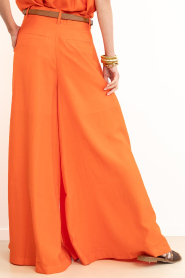 Co'Couture |  Ultra wide leg pants Aura | orange | Picture 6