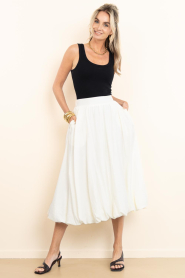 Co'Couture |  Balloon midi skirt Aura | natural | Picture 5