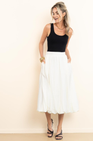 Co'Couture |  Balloon midi skirt Aura | natural | Picture 6