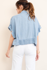 Co'Couture |  Lyocell denim top Tilly | blue | Picture 9