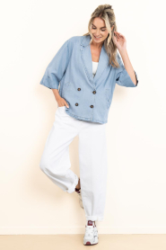 Co'Couture |  Lyocell denim blazer Tilly | blue | Picture 3
