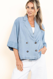 Co'Couture |  Lyocell denim blazer Tilly | blue | Picture 2