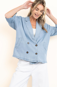 Co'Couture |  Lyocell denim blazer Tilly | blue | Picture 4