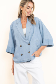 Co'Couture |  Lyocell denim blazer Tilly | blue | Picture 6