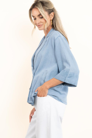 Co'Couture |  Lyocell denim blazer Tilly | blue | Picture 7