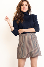 Ibana :  Soft merino turtle neck Keylin | blue - img5