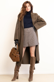 Ibana :  Soft merino turtle neck Keylin | blue - img3