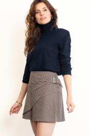 Ibana :  Soft merino turtle neck Keylin | blue - img4