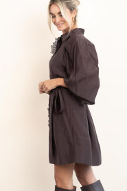 Copenhagen Muse |  Blouse dress with puffed sleeves Molly | brown | Picture 6