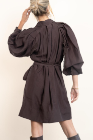 Copenhagen Muse |  Blouse dress with puffed sleeves Molly | brown | Picture 7