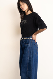 Copenhagen Muse |  Boxy T-shirt with logo Muse | black | Picture 5