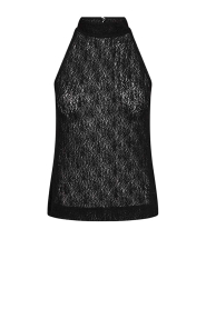 Copenhagen Muse |  See-through halter top Mira | black | Picture 1