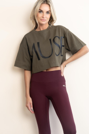Copenhagen Muse :  Cropped T-shirt with logo Muse | green - img5