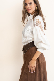 Copenhagen Muse |  Blouse with lace detail Molly | natural | Picture 7