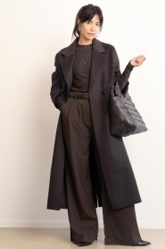 Copenhagen Muse |  Stretch mesh top with structure Jeri | brown | Picture 3